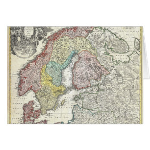Vintage Scandinavian Map
