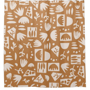 vintage Scandinavian simple, modern and contempora Shower Curtain