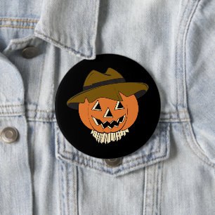 Vintage Scarecrow  Button