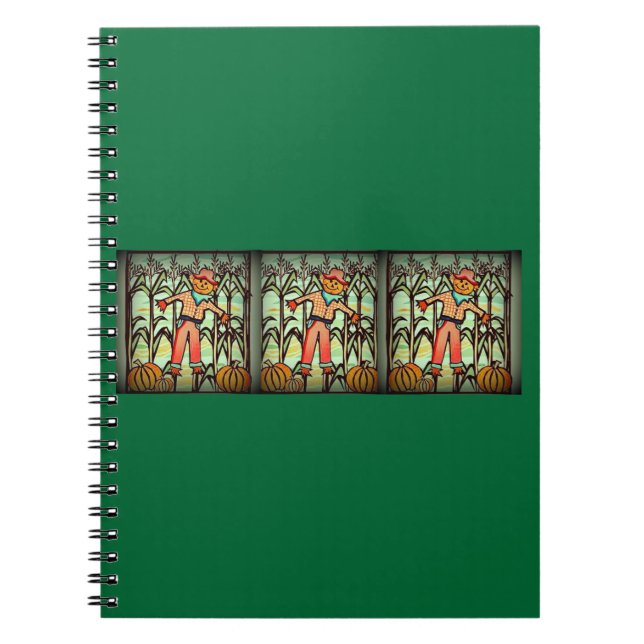 Vintage Scarecrow Notebook (Front)