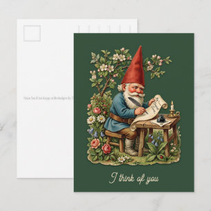 Vintage Scarp Picture - GARDEN GNOMES 20 Postcard