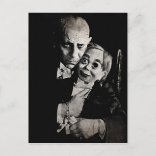 Vintage Scary Dummy Postcard