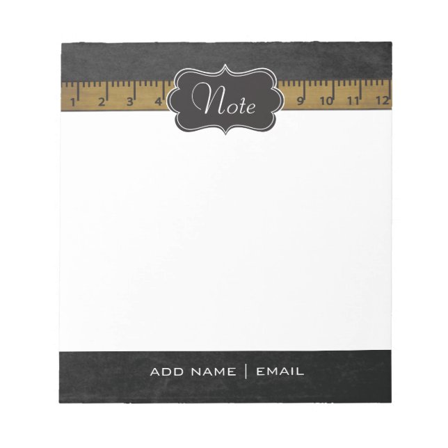 Vintage School Design Notepad (Front)