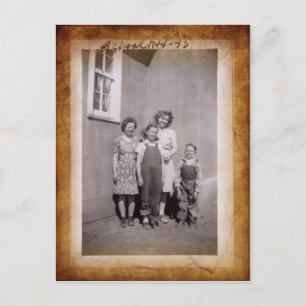 Vintage School Photo Postcard