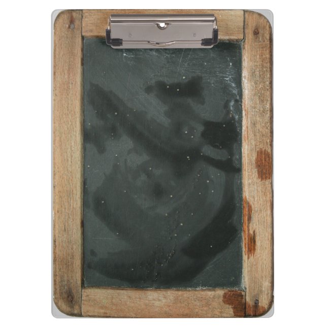 Vintage School Slate Teacher's Clipboard (Front)