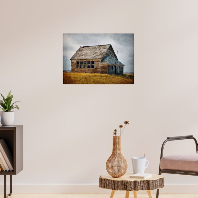 Vintage Schoolhouse Poster Print (Living Room 3)