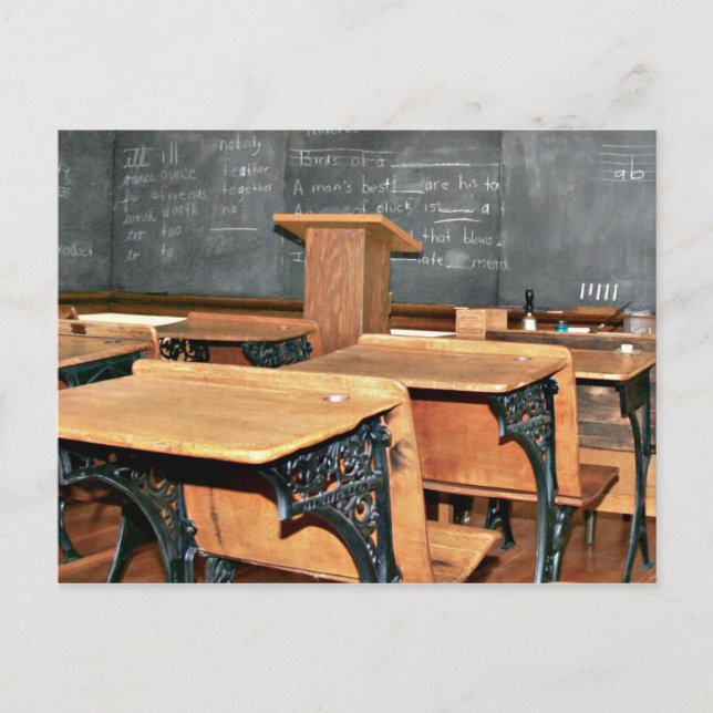 Vintage schoolroom postcard (Front)