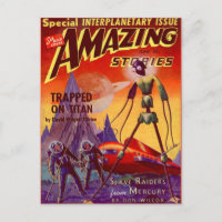 Vintage Sci Fi book cover art Space travel