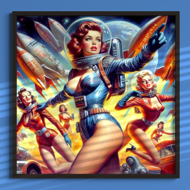 Vintage Sci-Fi Girls Poster (Creator Uploaded)