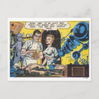 Vintage Sci-Fi Robots Golden Age Comics Panel