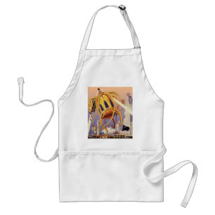Vintage Science Fiction Alien War Invasion Octopus Standard Apron