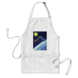 Vintage Science Fiction Astronaut on a Space Walk Standard Apron