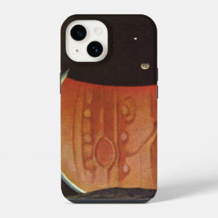 Vintage Science Fiction, Astronauts on Ganymede iPhone 14 Case