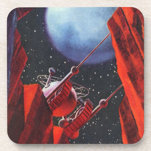 Vintage Science Fiction, Canyon Space Moon Rover Coaster (Front)