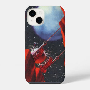 Vintage Science Fiction, Canyon Space Moon Rover iPhone 14 Case
