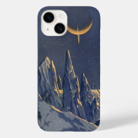 Vintage Science Fiction, Crescent Moon Snow Planet