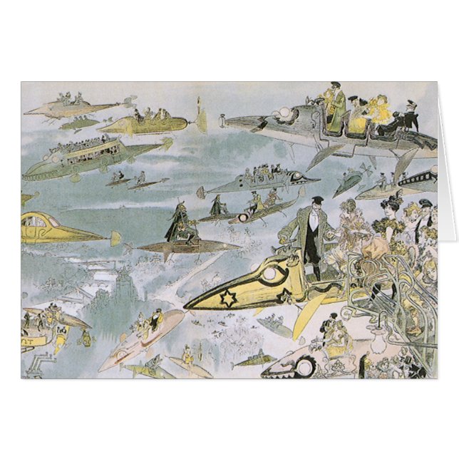 Vintage Science Fiction Futuristic Cars, Taxi Cabs (Front Horizontal)