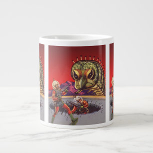 Vintage Science Fiction Giant Centipede Insect War Large Coffee Mug