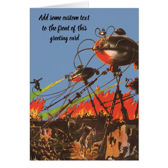 Vintage Science Fiction HG Wells War of the Worlds (Front)