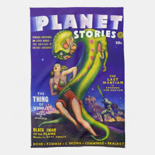 VINTAGE SCIENCE FICTION Kitchen Towel