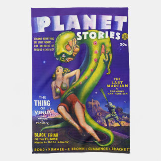 VINTAGE SCIENCE FICTION Kitchen Towel