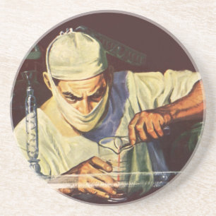 Vintage Science Fiction, Laboratory Mad Scientist Coaster