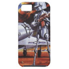 Vintage Science Fiction Military Robot Soldiers