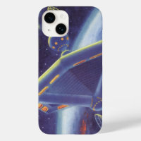 Vintage Science Fiction Orbiting Space Station