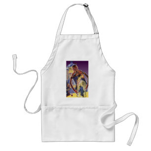 Vintage Science Fiction Robot with Laser Beam Eyes Standard Apron