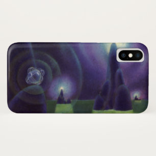 Vintage Science Fiction, Sci Fi Outer Space Planet iPhone X Case