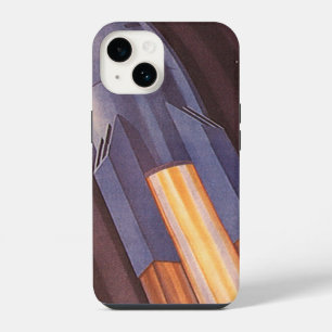 Vintage Science Fiction Space Ship Rockets iPhone 14 Case