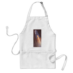 Vintage Science Fiction Space Ship Rockets Standard Apron