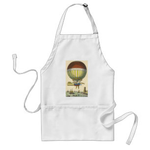 Vintage Science Fiction Steampunk Hot Air Balloon Standard Apron