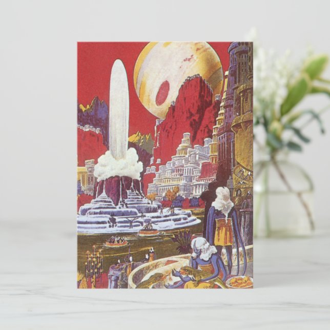 Vintage Science Fiction, the Lost City of Atlantis (Standing Front)