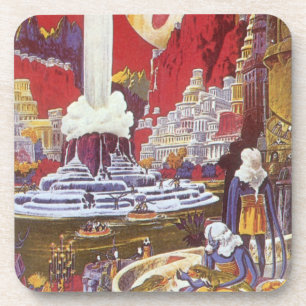 Vintage Science Fiction, the Lost City of Atlantis Coaster