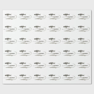 Vintage Science NZ Fish - Pipe and Lantern Fish Wrapping Paper