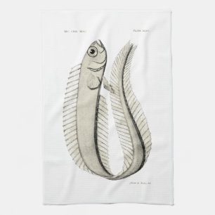 Vintage Science NZ Fish - Red Bandfish Tea Towel