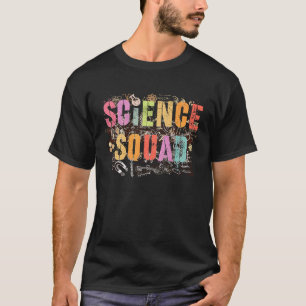 Vintage SCIENCE SQUAD School Competition Teacher S T-Shirt