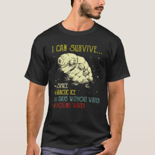 Vintage Science Tardigrade Gifts Microbiology Wate T-Shirt
