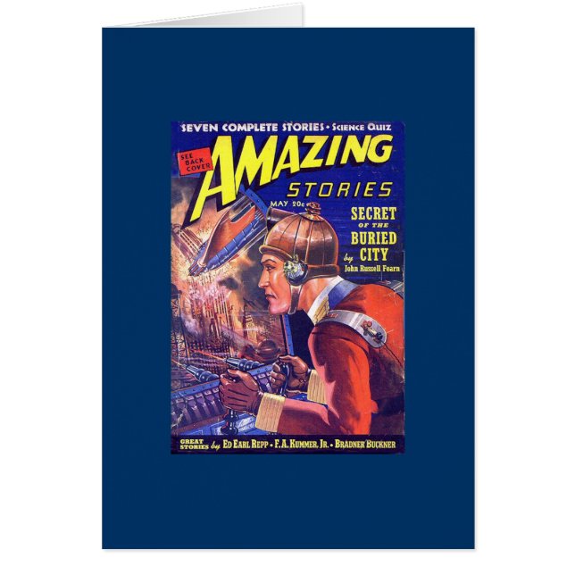 Vintage SciFi Comic Astounding Stories Buried City (Front)