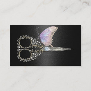 Vintage Scissor Butterfly Hair Stylist Business Card