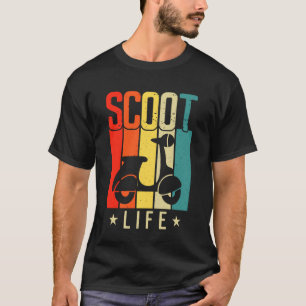 Vintage Scoot Life Moped Scooter Rider Retro Style T-Shirt