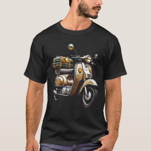 Vintage Scooter Adventure – Retro Rider T-Shirt