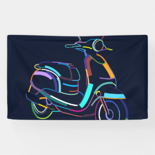 Vintage scooter banner