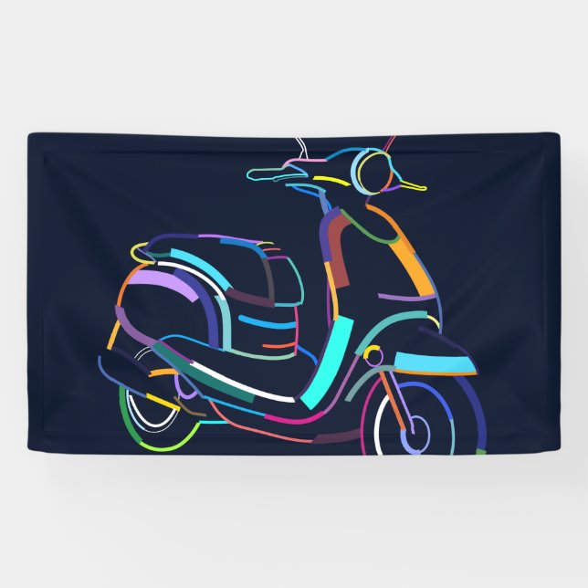 Vintage scooter banner (Horizontal)