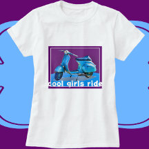 Vintage Scooter Cool Girls Ride