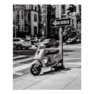 Vintage Scooter   Perfect Poster   New York USA
