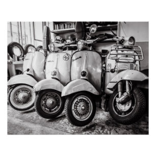 Vintage Scooter   Perfect Poster   New York USA