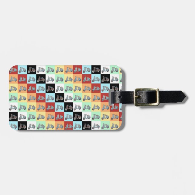 Vintage Scooters Luggage Tag (Front Horizontal)