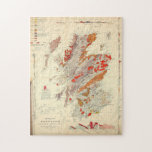Vintage Scotland Geological Map (1865) Jigsaw Puzzle<br><div class="desc">This is a vintage geology map of Scotland originally produced in 1865.</div>